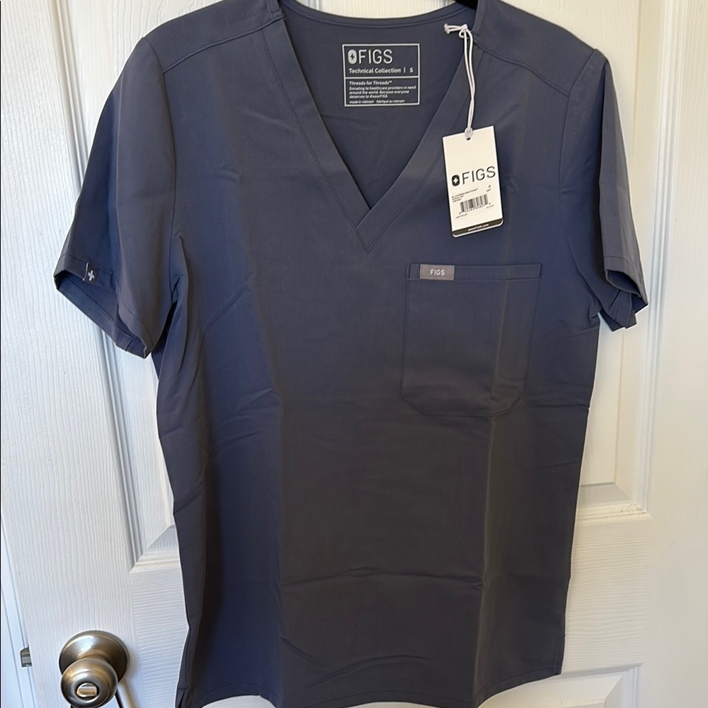 FIGS Technical Collection Scrub Top - Space Navy
